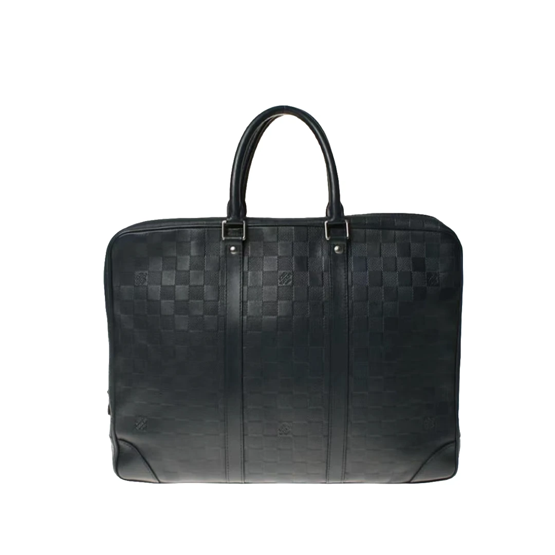 95新 LouisVuitton/路易威登 97新LV路易威登黑色手提公文包/0147