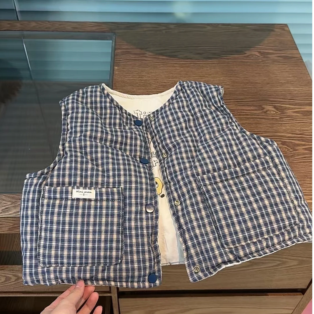 2024秋冬新品双面穿马甲棉马甲