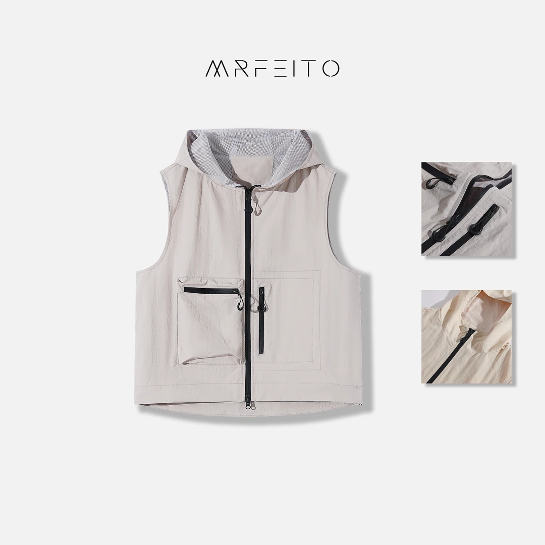 连帽女士马甲H16MA01C23763