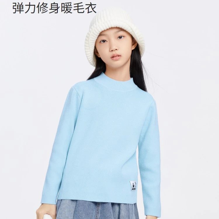 女童针织衫2023年冬季新款安奈儿童装EG344188