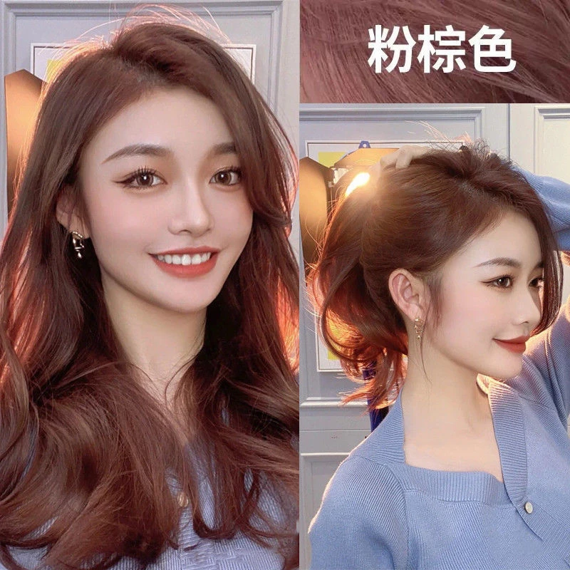 网红染发剂2023流行色自己在家染发粉黑茶色染发膏粉棕色显白发色