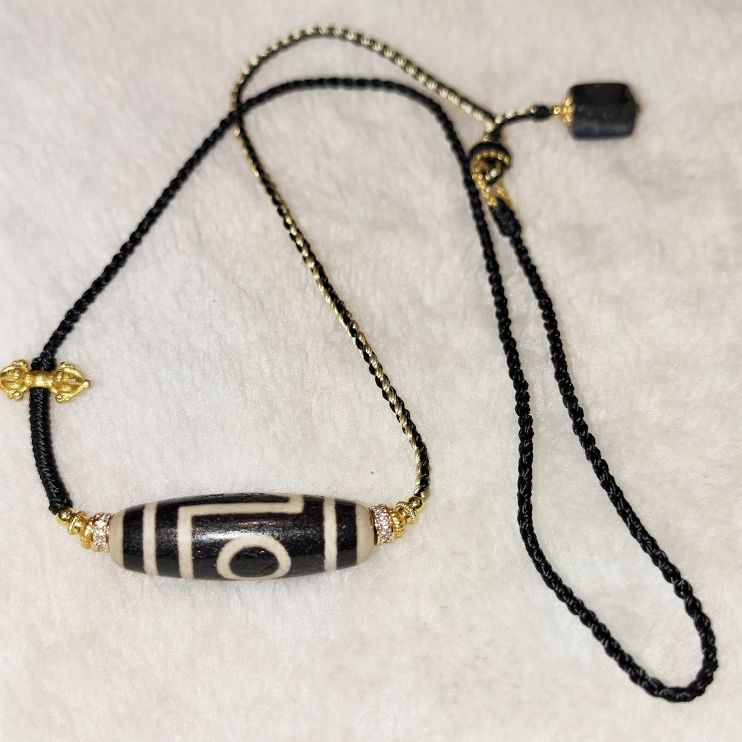 铜合金大理石项链 原创设计颈饰项链锁骨链民族风寺院风可调节