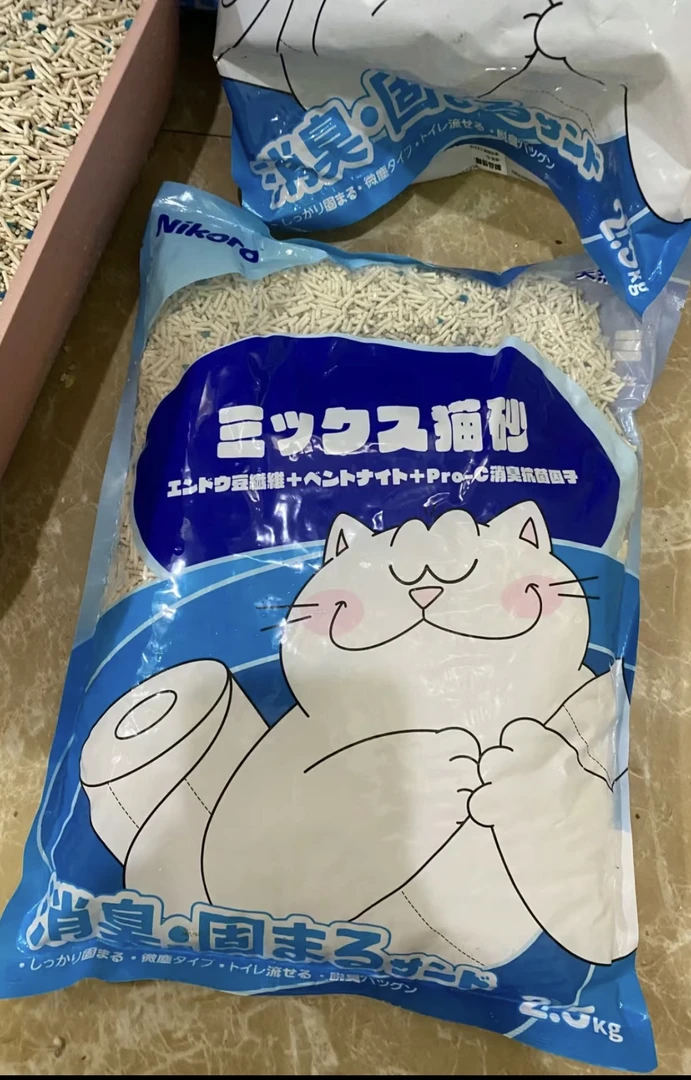 Nikoro妮可露混合猫砂豆腐砂抑菌除臭低尘速溶可冲厕所2.5kg