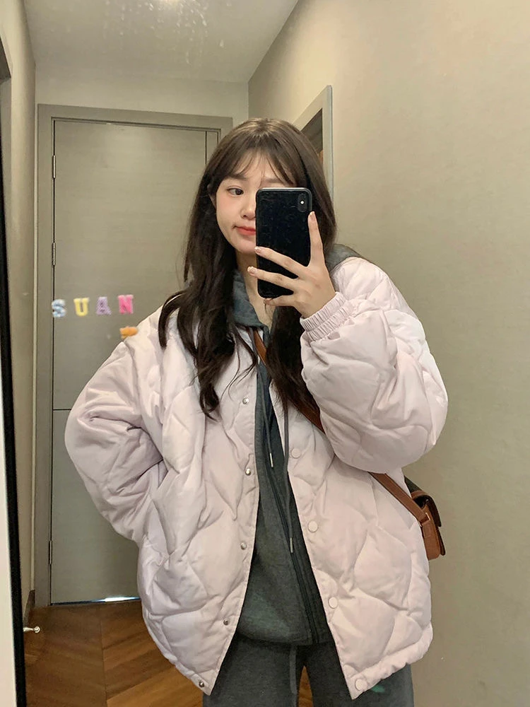 新款上市 定格棉棉服加厚棉服宽松2025年秋冬新款外套棉袄