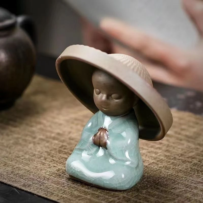 汝窑如意过滤天蓝茶漏 G64