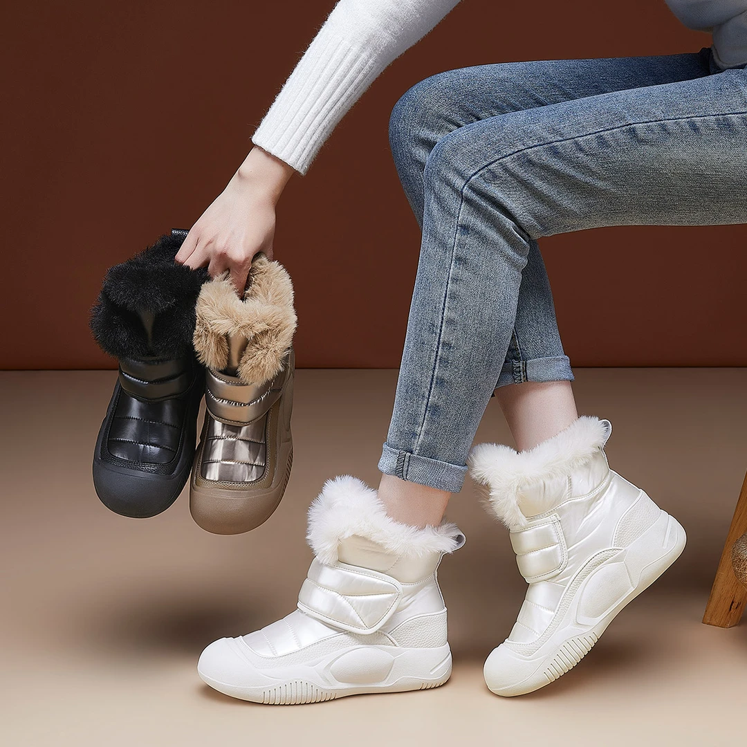 OL212新款雪地靴冬季新款女士加绒防滑保暖靴