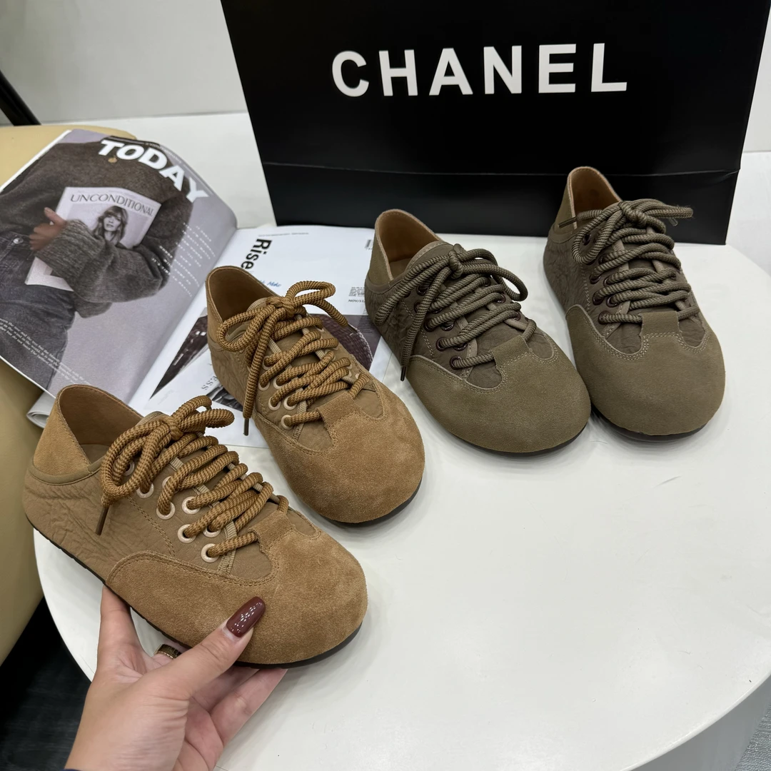 牛皮复古勃肯鞋不挑脚型两穿舒适时尚百搭软底系带休闲洋气女鞋