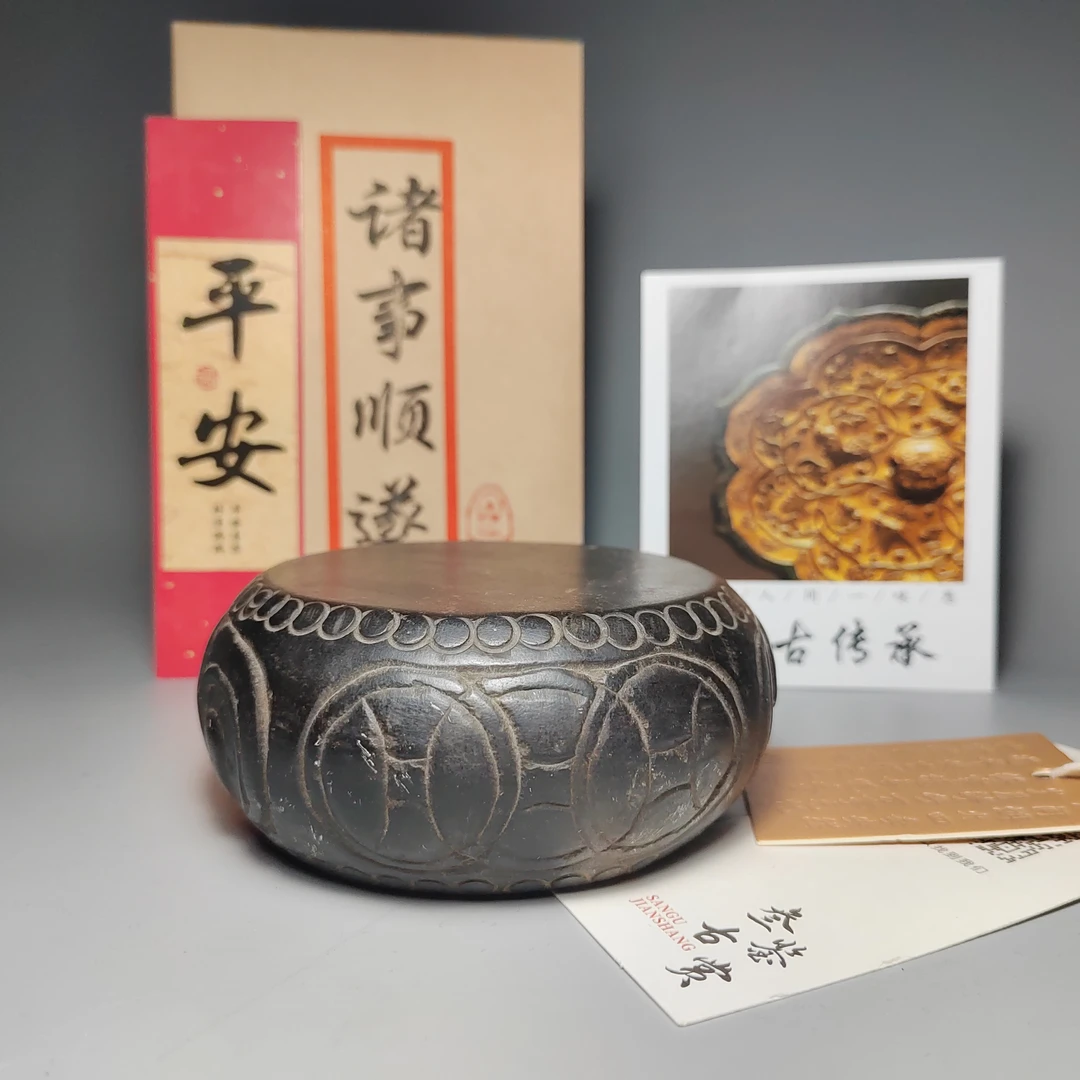 非遗手工制作旧物壶承石雕刻SG009