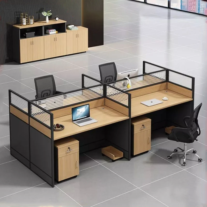 圣凯尼职员办公桌办公室员工电脑桌椅组合屏风卡座单双人财务工位