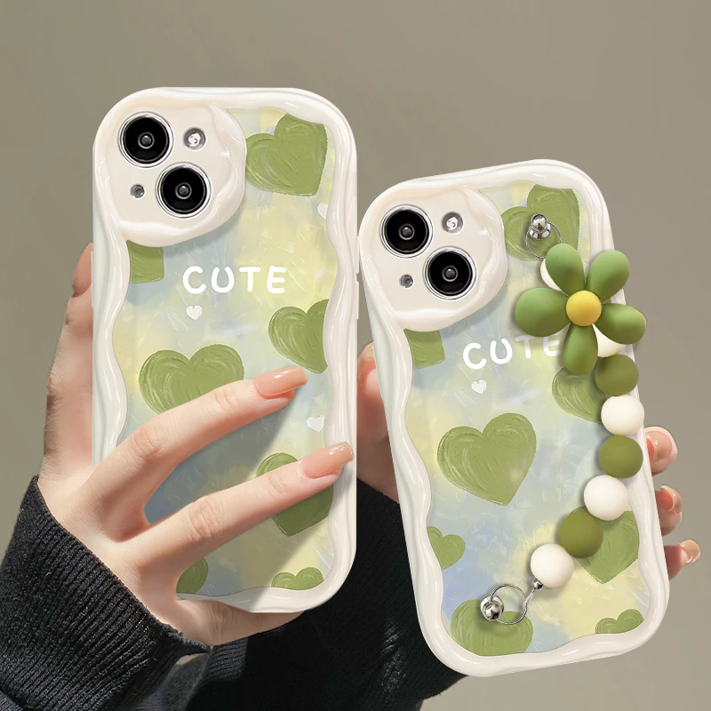 油画爱心适用苹果13/14promax手机壳12全包11华为/oppo/vivo/小米