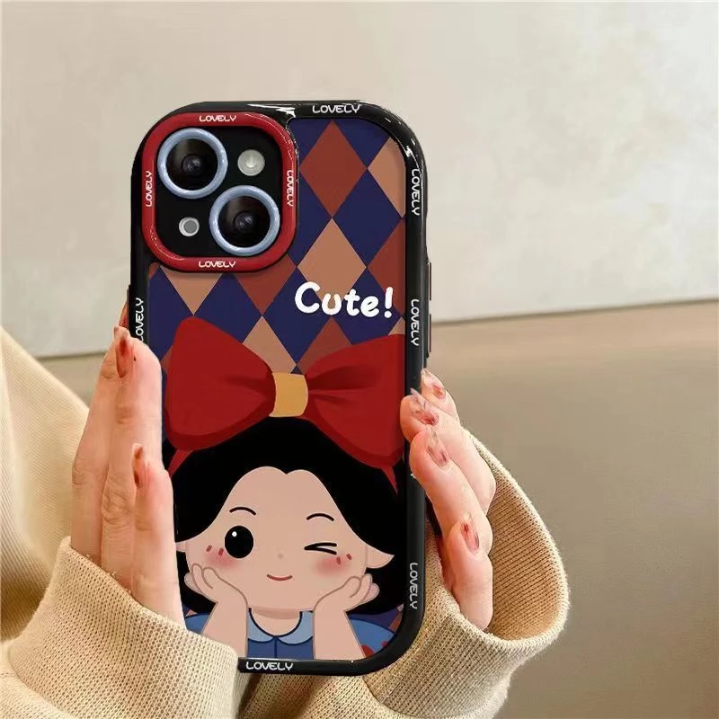 比耶公主适用苹果13/14promax手机壳12全包11华为/oppo/vivo/小米