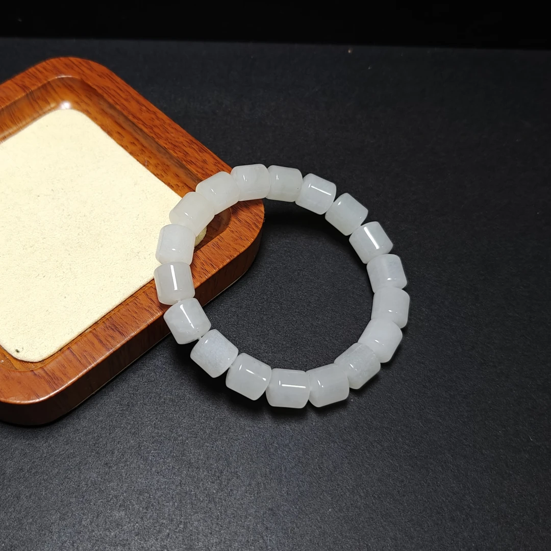 [阿焕甄选]新疆一级白桶珠10m手链-065