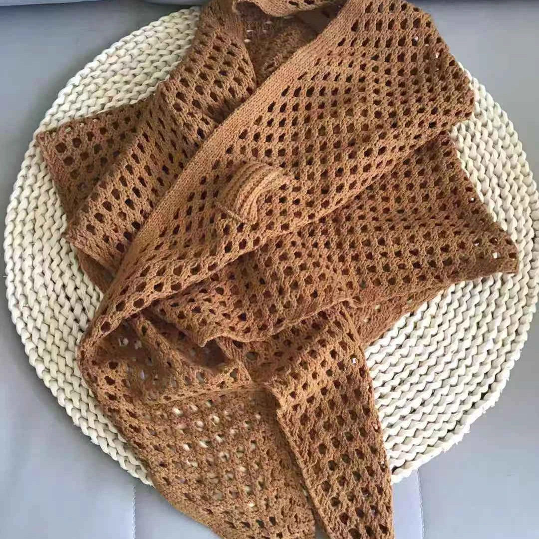 潮妈家手工三角系扣披肩围巾（清版了）