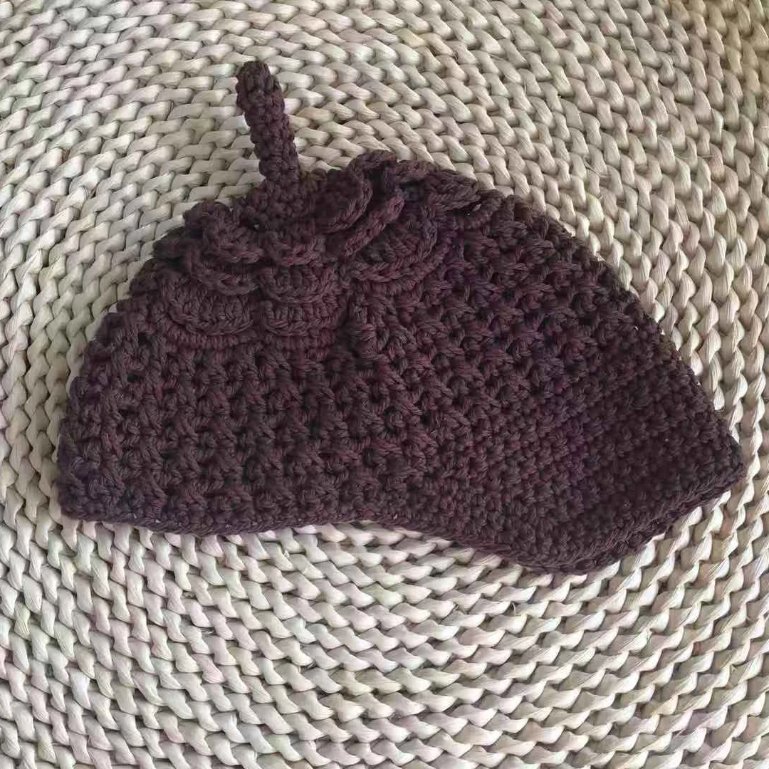 潮妈家手工棉麻线脑顶编花大棒球帽