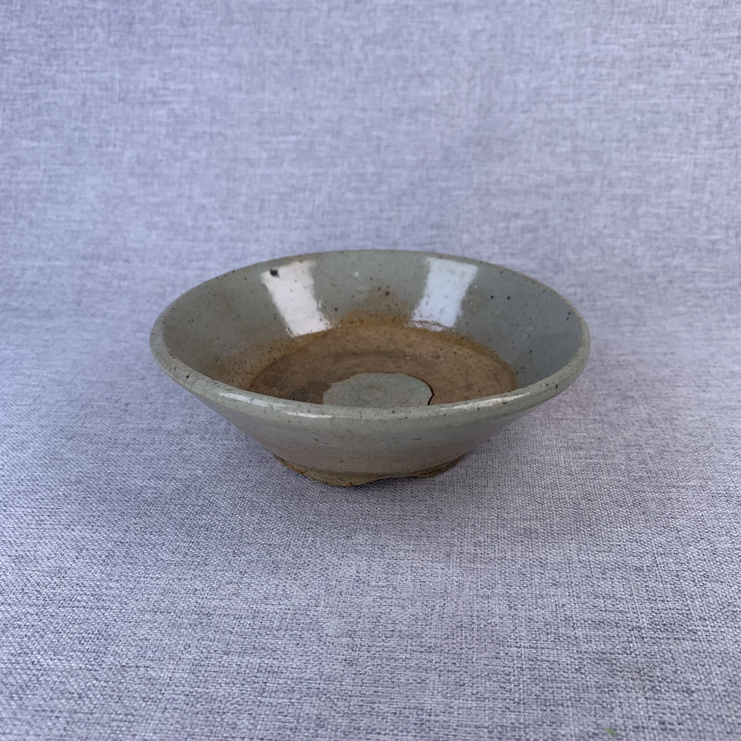 精品素釉碗古瓷器真品国营镇江市文物商店库出5018121