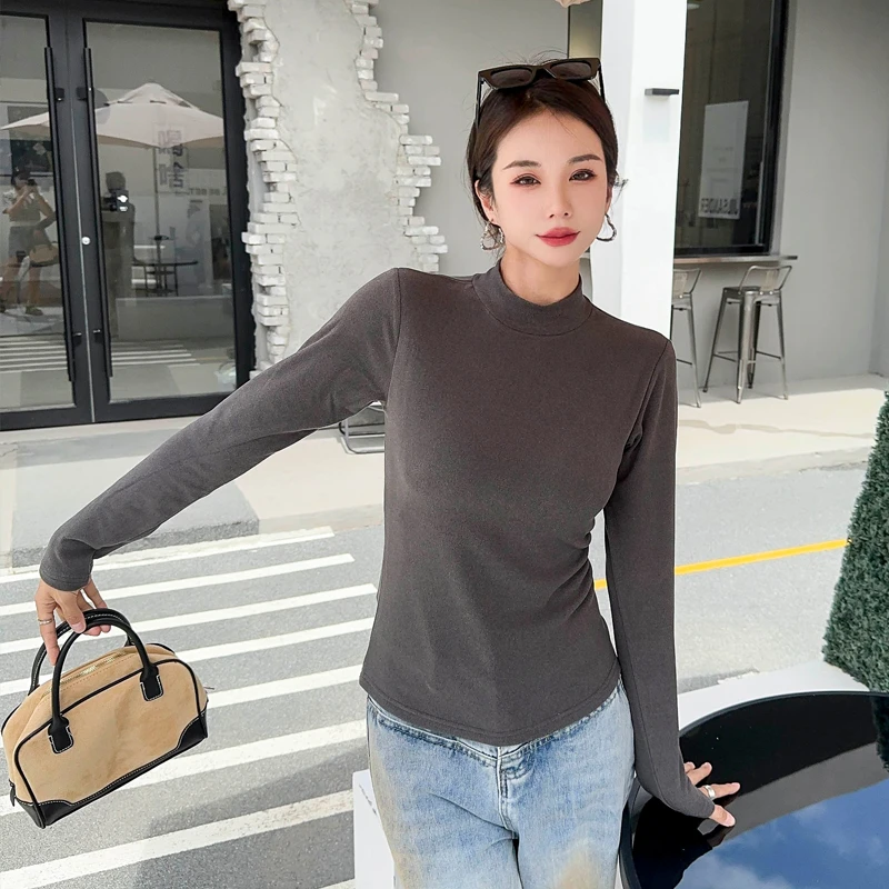 打底衫春秋女洋气上衣女打底衣可内搭可外穿t恤女款春装新款上衣