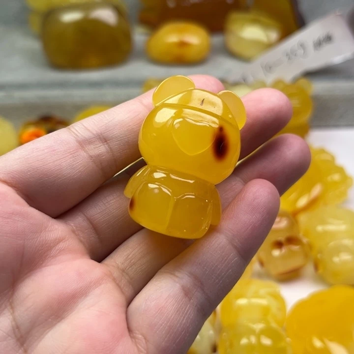 琥珀颈饰未镶嵌琥珀蜜蜡