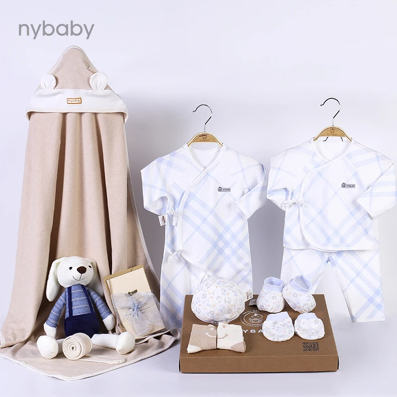 宝宝四季保暖纯棉婴幼儿巴布格礼盒装新生幼儿秋冬无骨棉服衣套装
