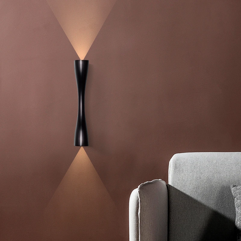 新特丽客厅墙壁灯简约床头灯个性过道灯酒店民宿创意壁灯 小蛮腰