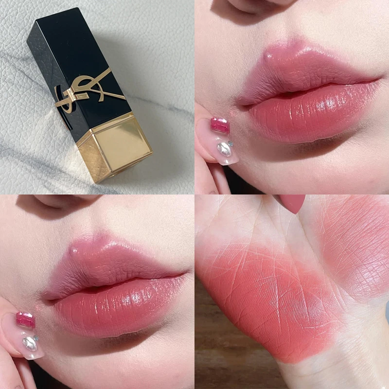YSL/圣罗兰无畏釉光纯口红12 玫瑰豆沙色
