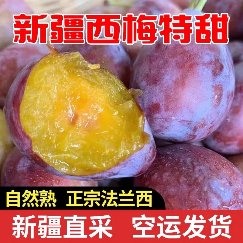 新疆喀什法兰西西梅新鲜采摘应季水果整箱香甜好吃顺丰空运