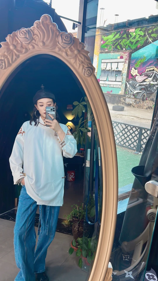 夏季蒙古服饰情侣装 长袖款