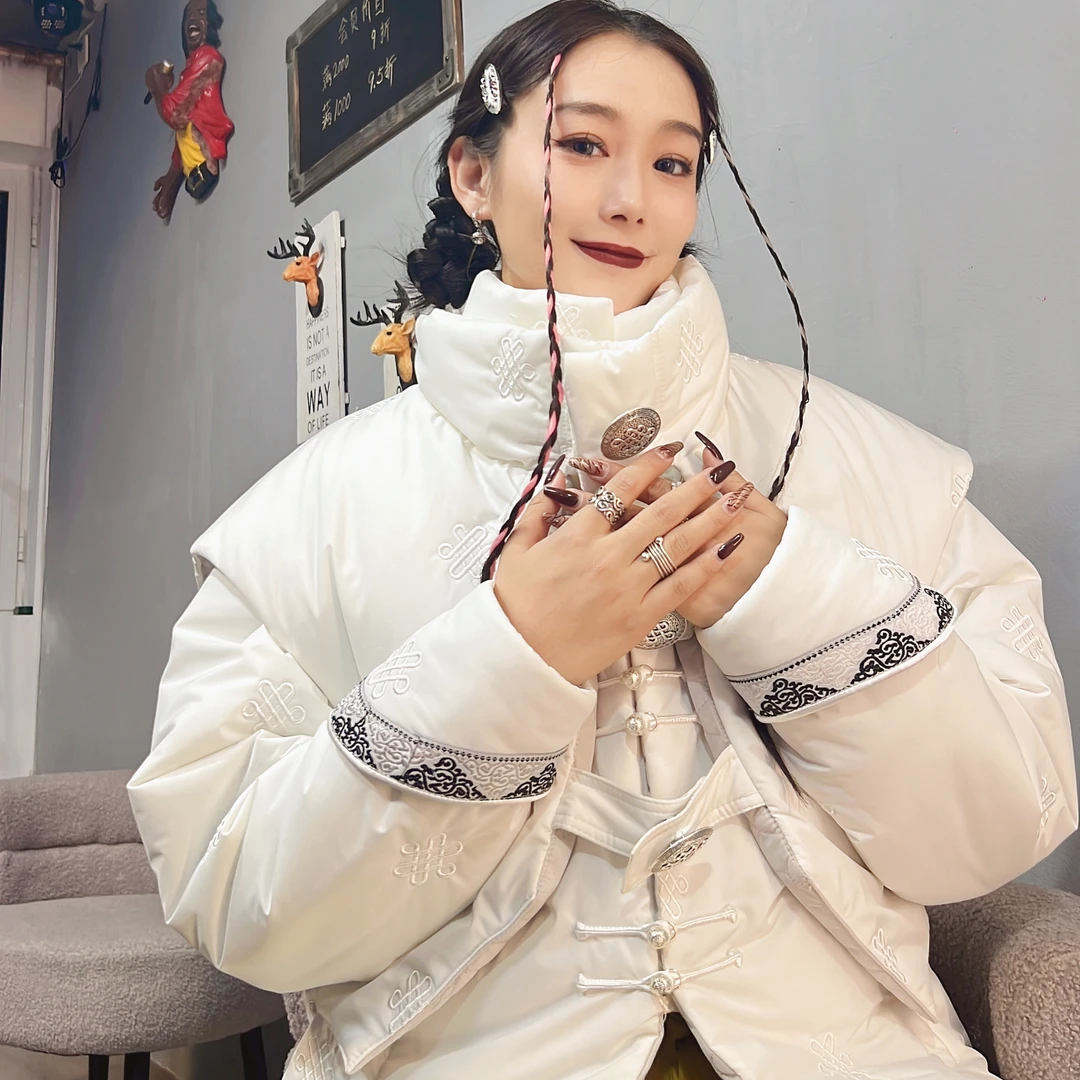 蒙古棉衣 套装 工装战术马甲风 男女同款