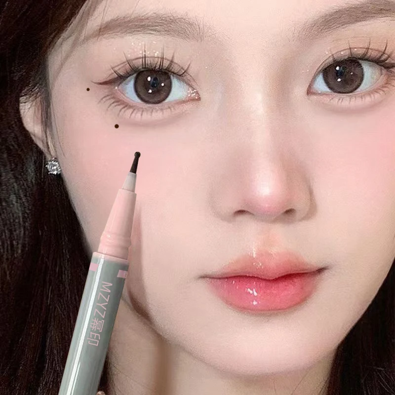 高气质泪痣笔美人痣雀斑眼角防水持久不晕染修饰自然显色新手学生