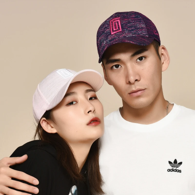 冠戒新款ins简约风棒球帽情侣出游防晒时尚潮流飞织帽子