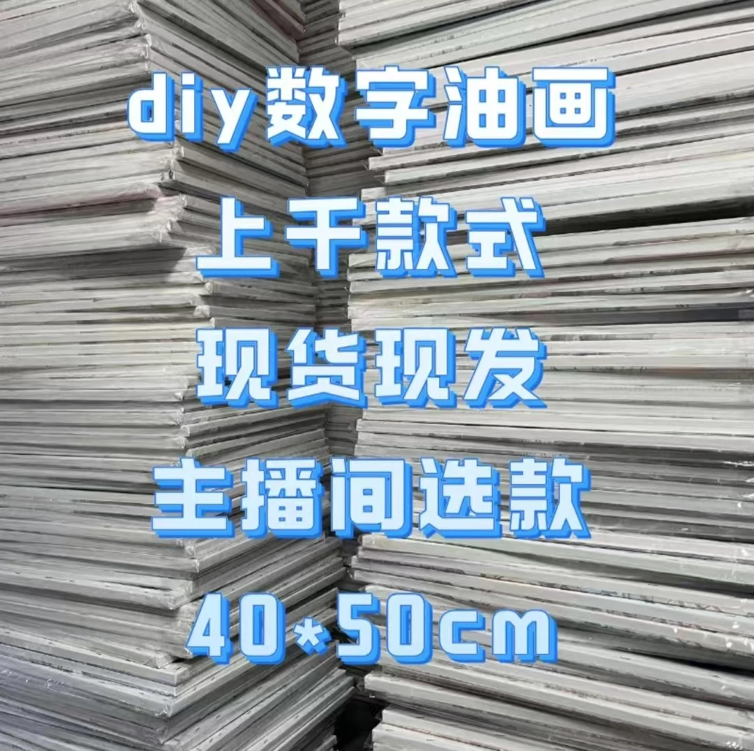 F1-F100【4050直播间特价】墨画diy数字油画过款链接