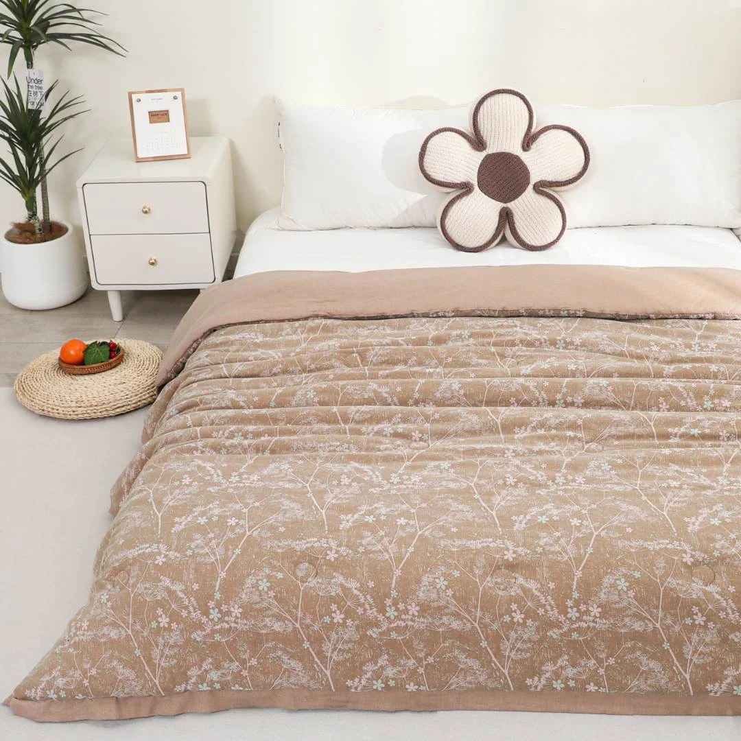 【南枝-咖】150*200cm 高端定制小鹅被冬被