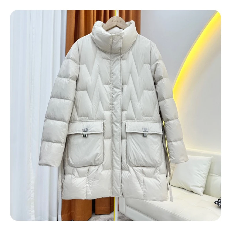 【HY118】 时尚修身长款显瘦高级冬款外套