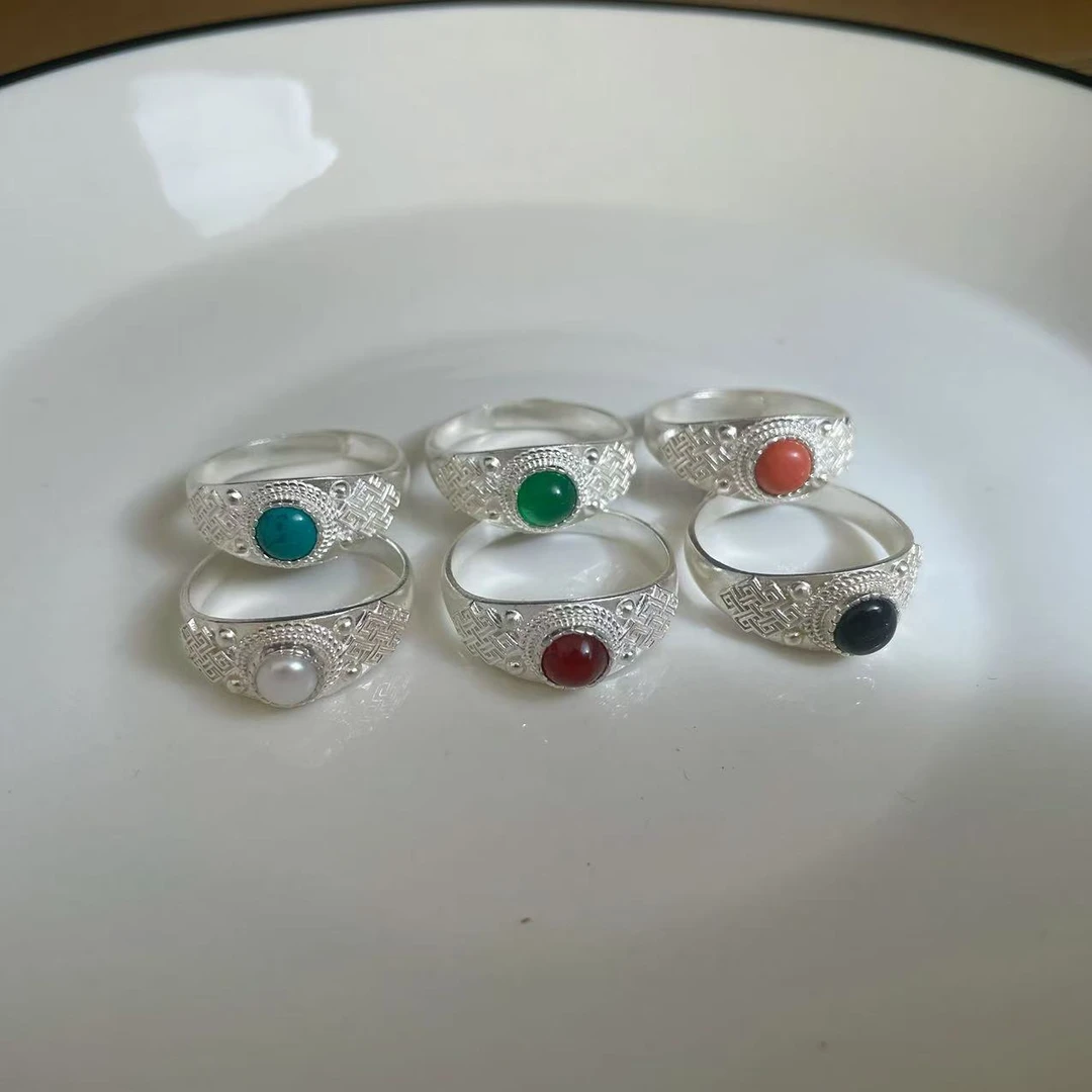 925银戒指 S925纯银民族风戒指