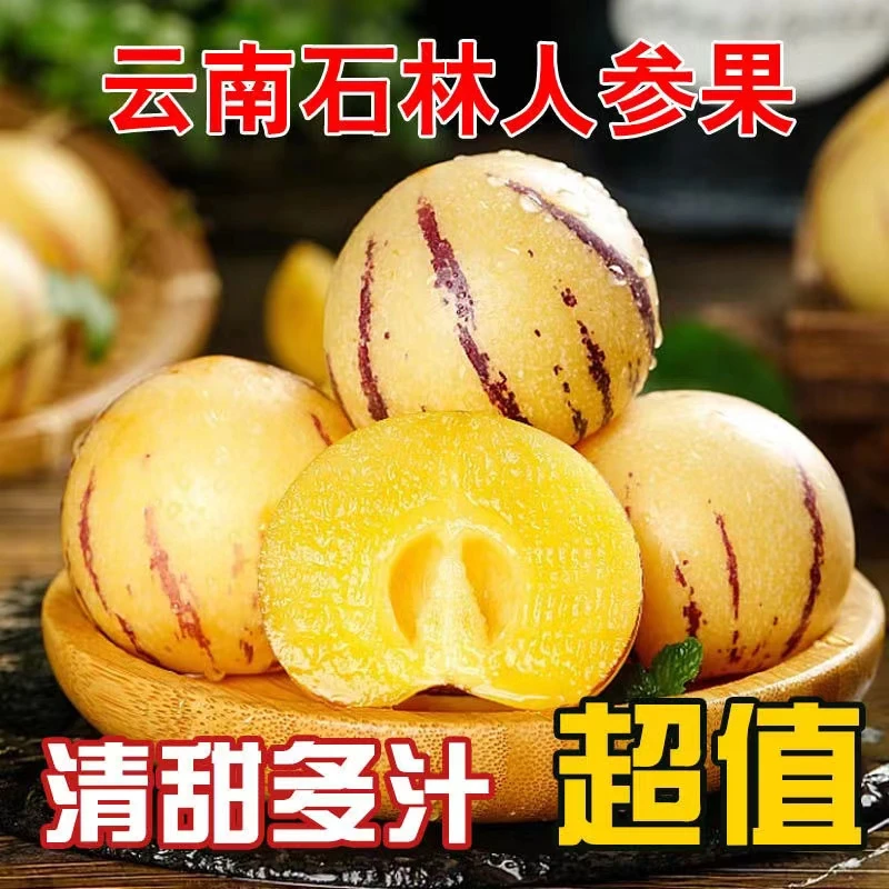 【泡沫箱】正宗云南石林人参果5斤皮薄清甜黄肉圆果人生果多汁大果