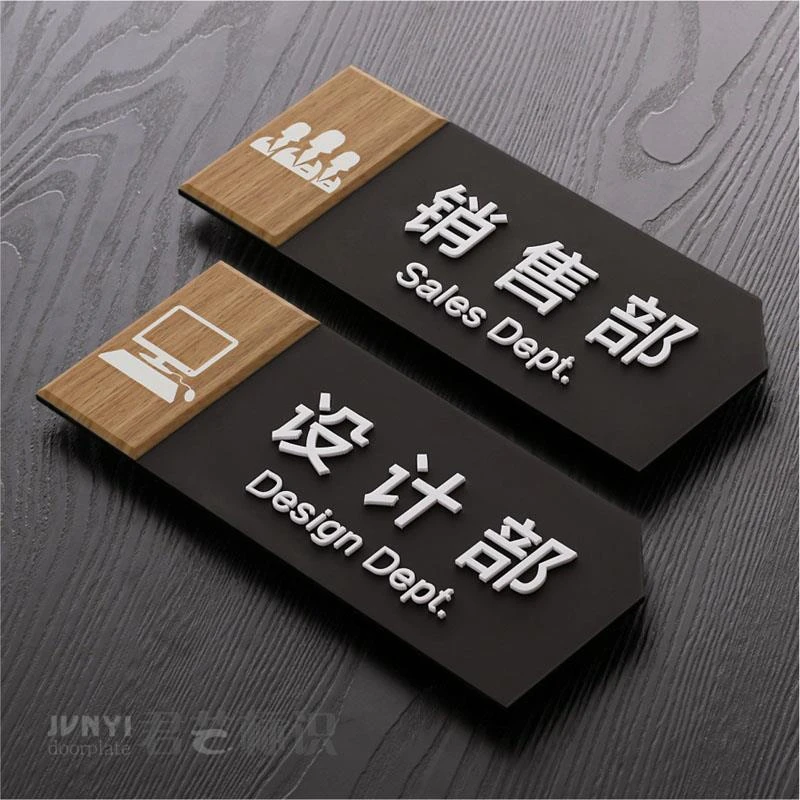 办公室门牌亚克力科室牌定制公司设计运营部门标识牌指示牌订制牌