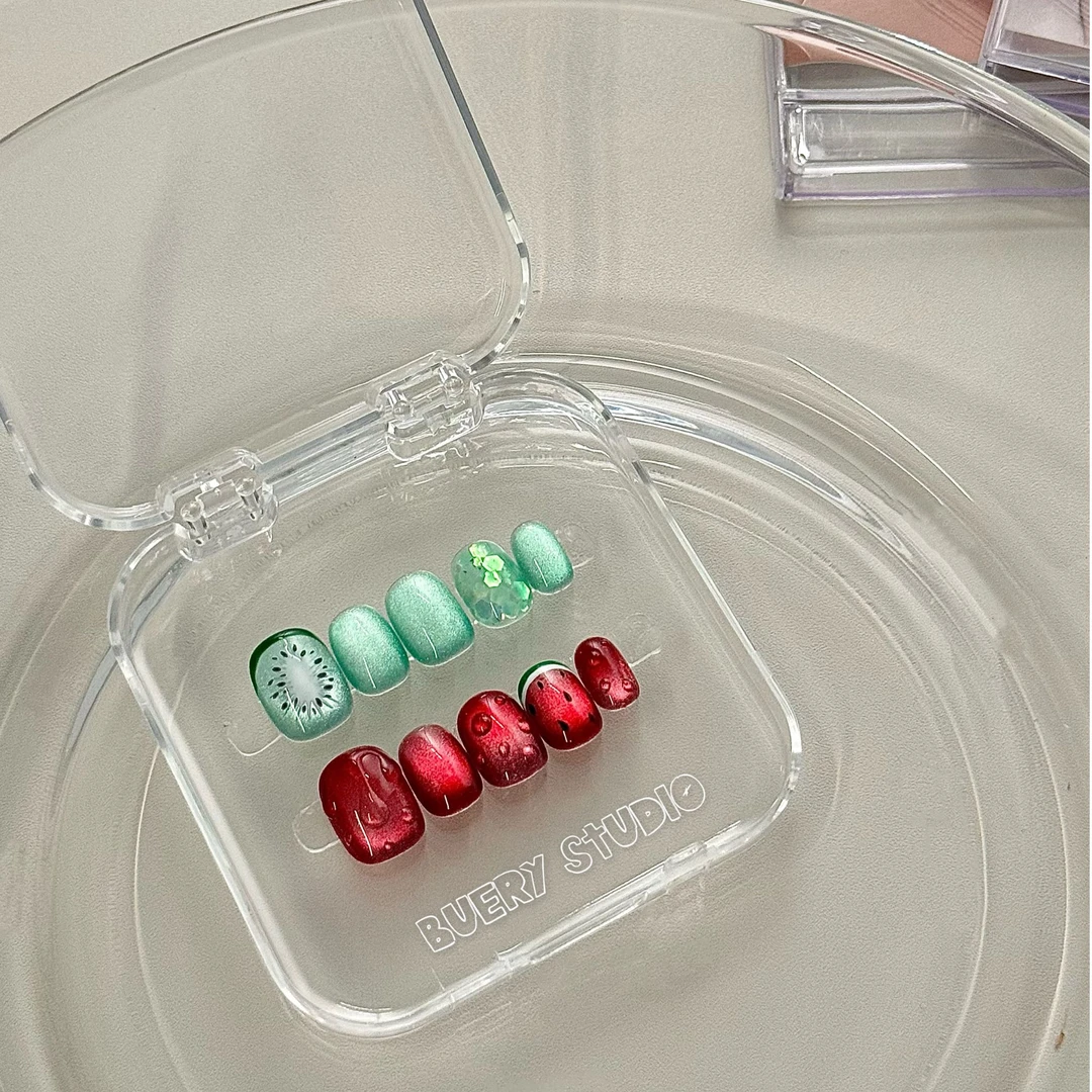 【西瓜奇异果】水果园系列 鲜嫩多汁 古怪可爱风 纯手工穿戴甲
