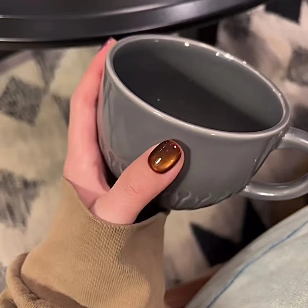 【乌龙茶】现货 清润水嫩嫩玻璃珠乌龙茶色猫眼 显白 纯手工穿戴甲