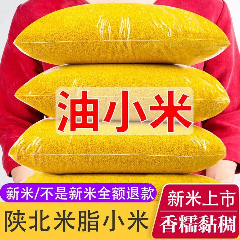 拍3斤送2斤】到手5斤·陕北米脂油小米当季新米陕北小
