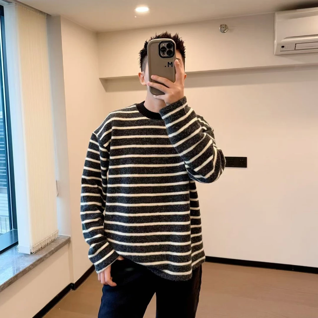 1201松弛｜百搭条纹长袖T恤