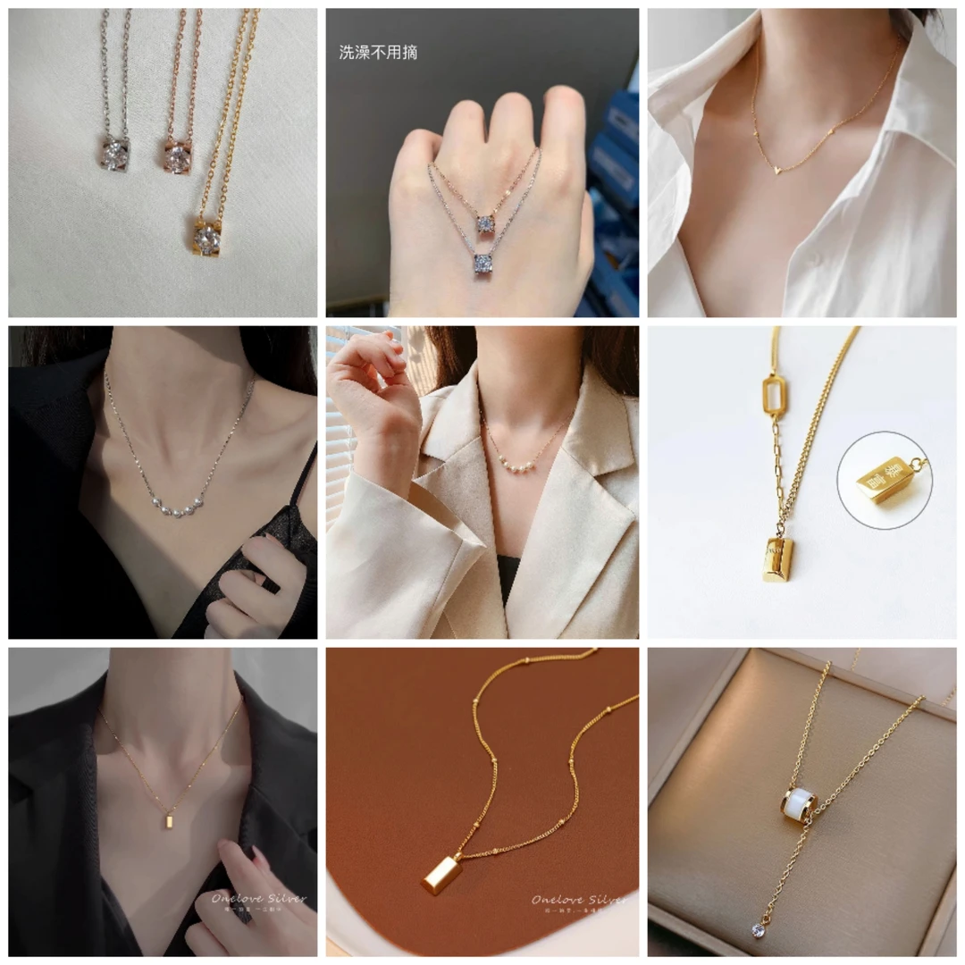 钛钢吊坠 10月项链钛钢女时尚百搭合集链接