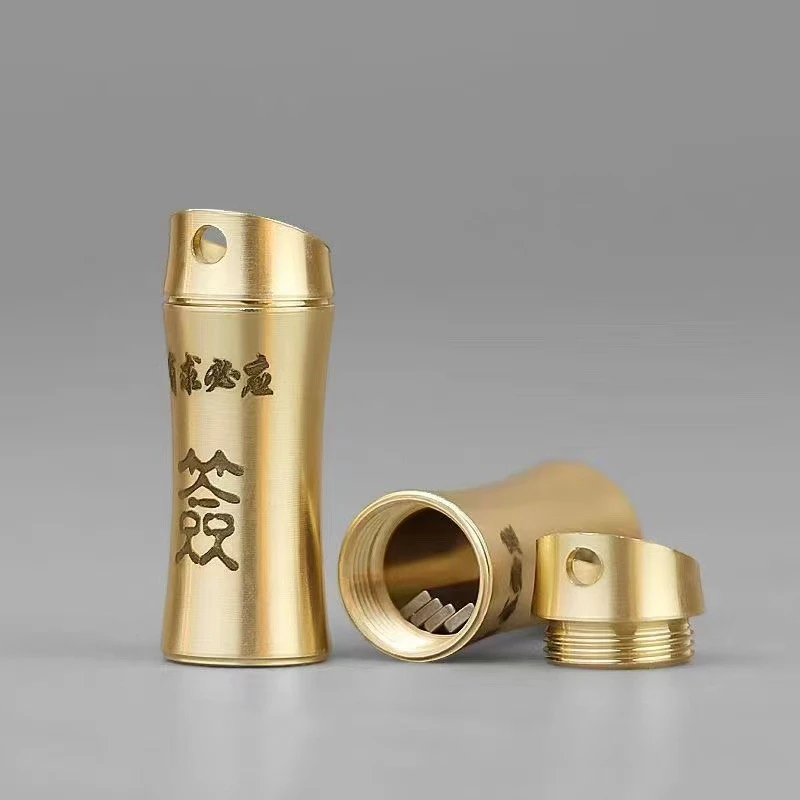 黄铜创意抽签挂件钥匙扣祈福求签筒爱摇晃签筒吉凶书包挂饰