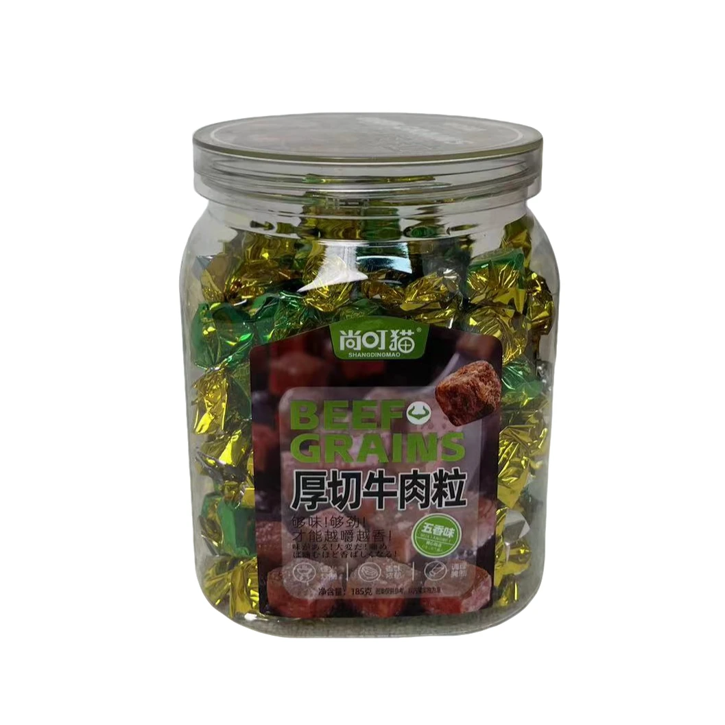 厚切牛肉粒五香味混合味香辣味罐装休闲零食