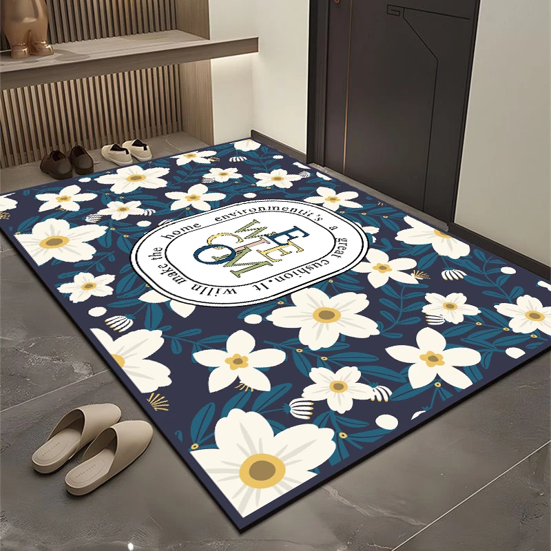 硅藻泥入户门地垫浴室吸水脚垫卧室门口吸水防滑垫家用耐脏可裁剪