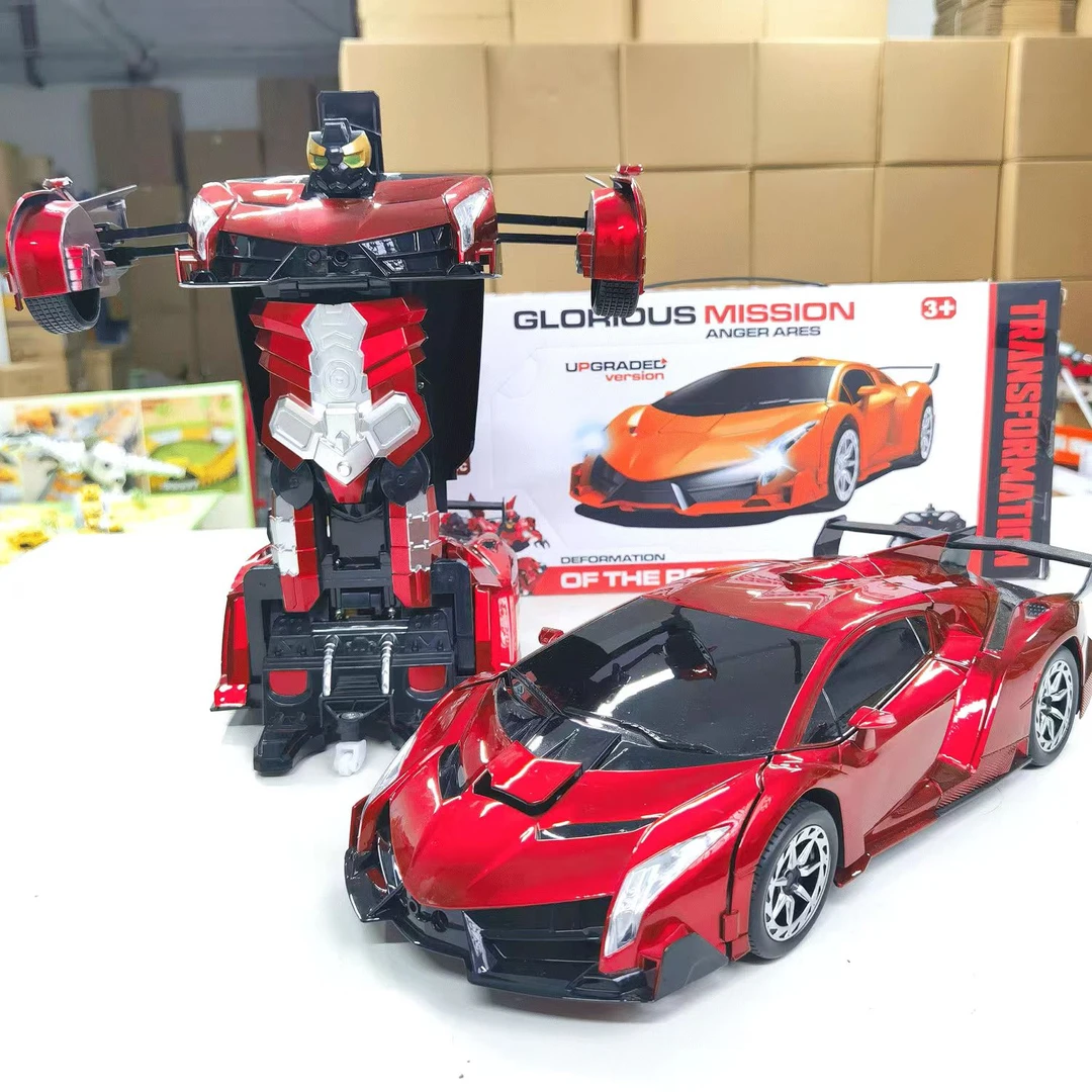 彩盒装 遥控变形车 兰博基尼跑车