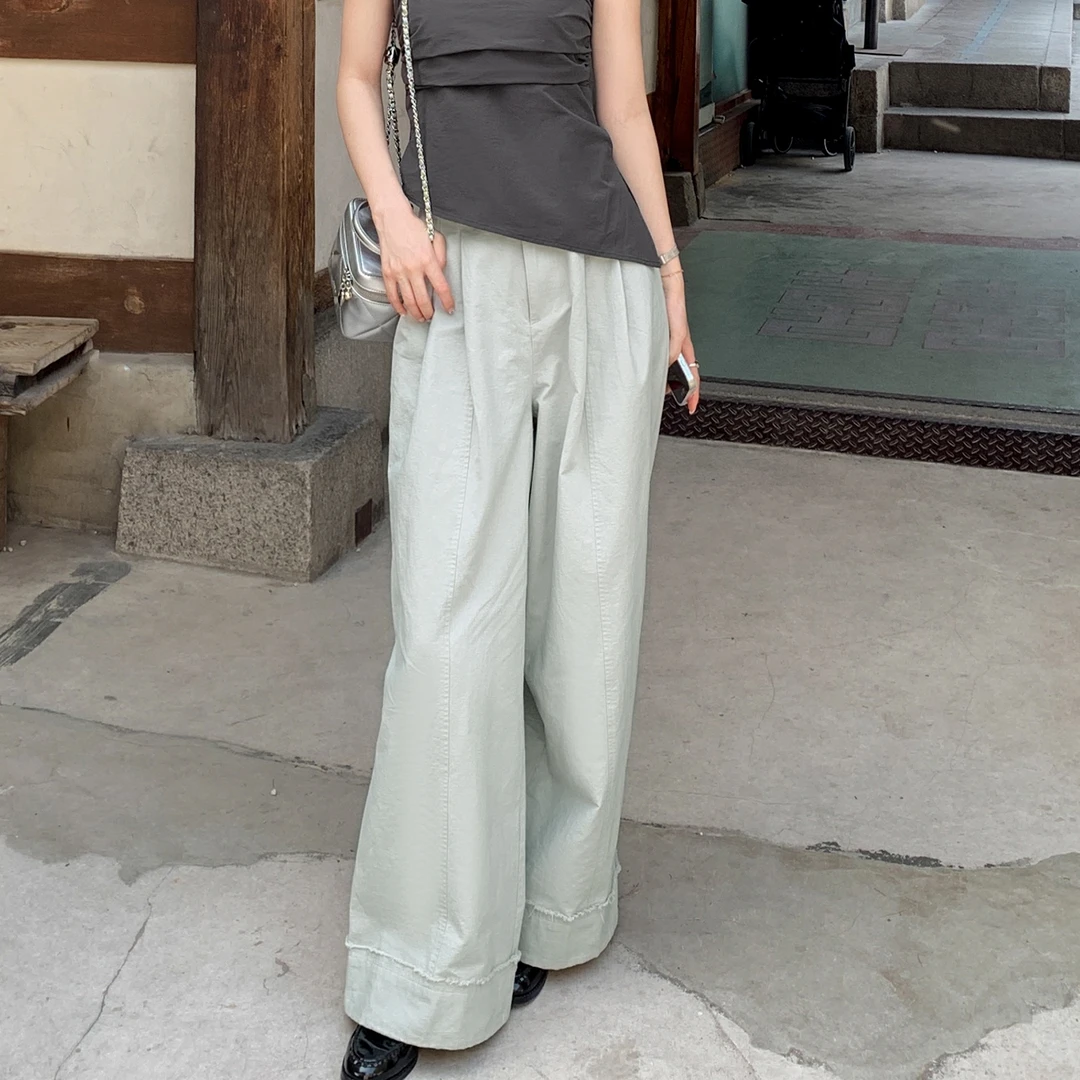 「新品」【松弛漫步】宽松阔腿休闲裤FS406X055