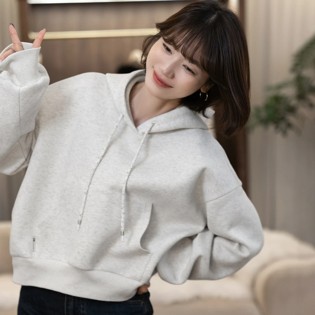 【彩色的灰】连帽抽绳卫衣FS308S072