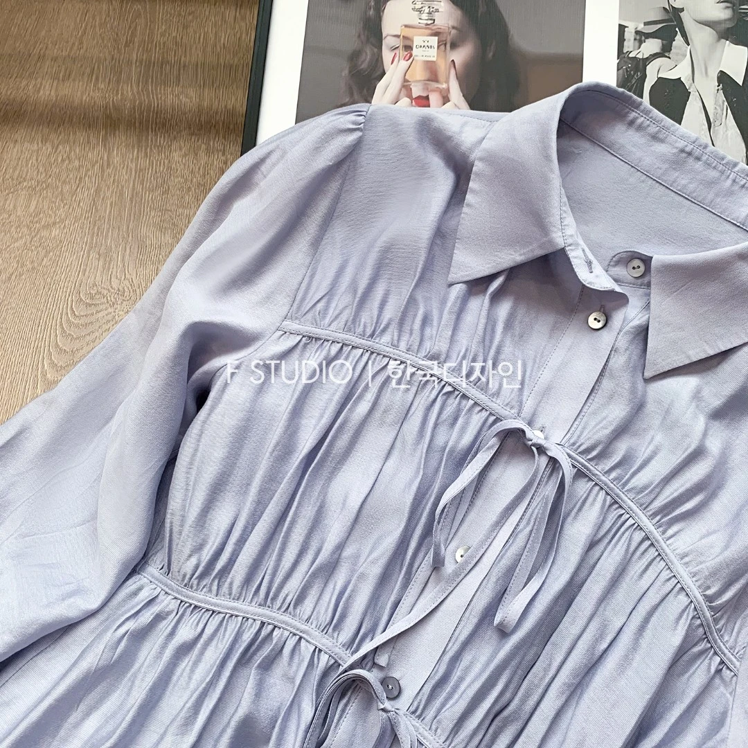 【紫木秋千】抽褶衬衫FS303S059