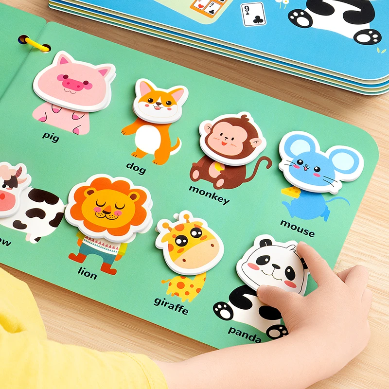 【奕思瑞】儿童益智安静撕撕书早教魔术贴婴儿手撕粘贴书宝宝玩具