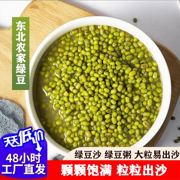 内蒙古大明绿豆杂粮 2斤5斤 粒颗颗饱满 粒大出沙绿豆粥绿豆沙