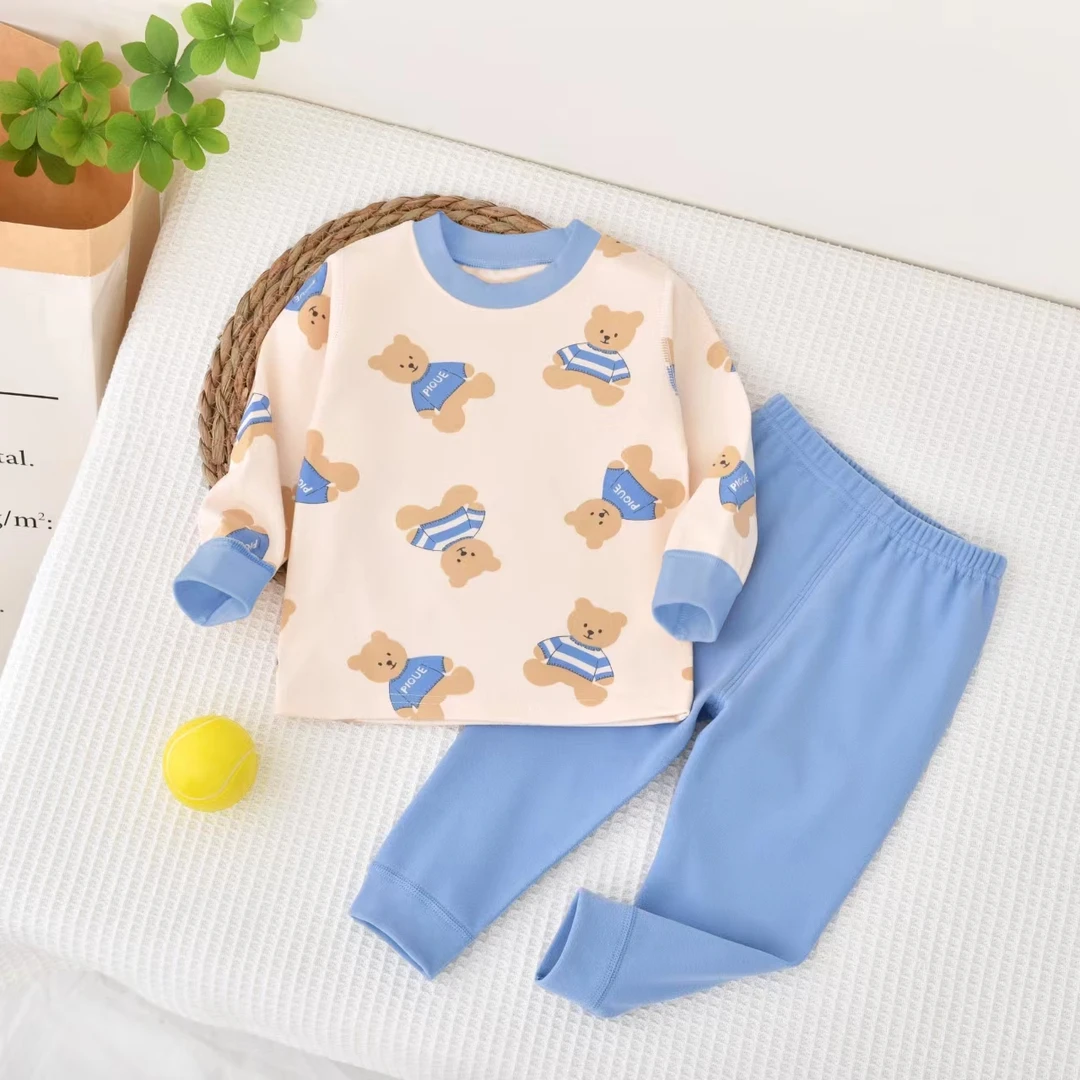 【高能感250g】秋冬款暖绒保暖秋衣裤儿童长袖卡通套头